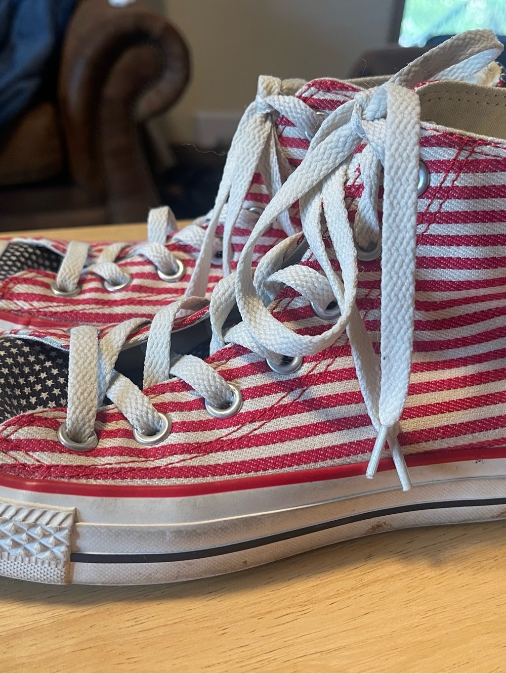 Converse Chuck Taylor All Star High Top Red White Blue 122177F woman’s 6.5